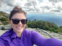 Bri hiking in Vermont