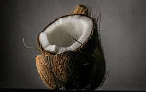 coconut in half