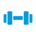 barbell icon for physical well-being