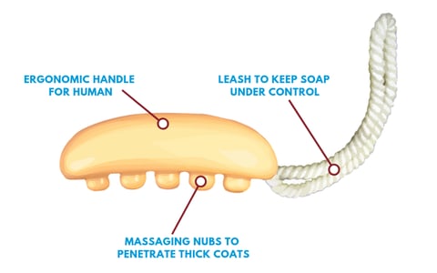 Twincraft Skincare's concept for a Pet Shampoo Bar Soap-On-A-Leash