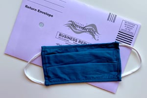 ballot and mask