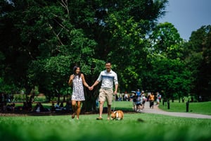 couple in park