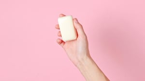 hand holding bar soap