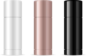 round deodorant stick mockups - white pink black