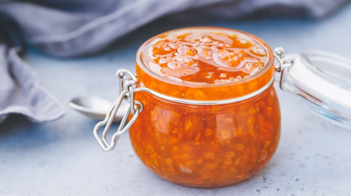 jar of cloudberry jam