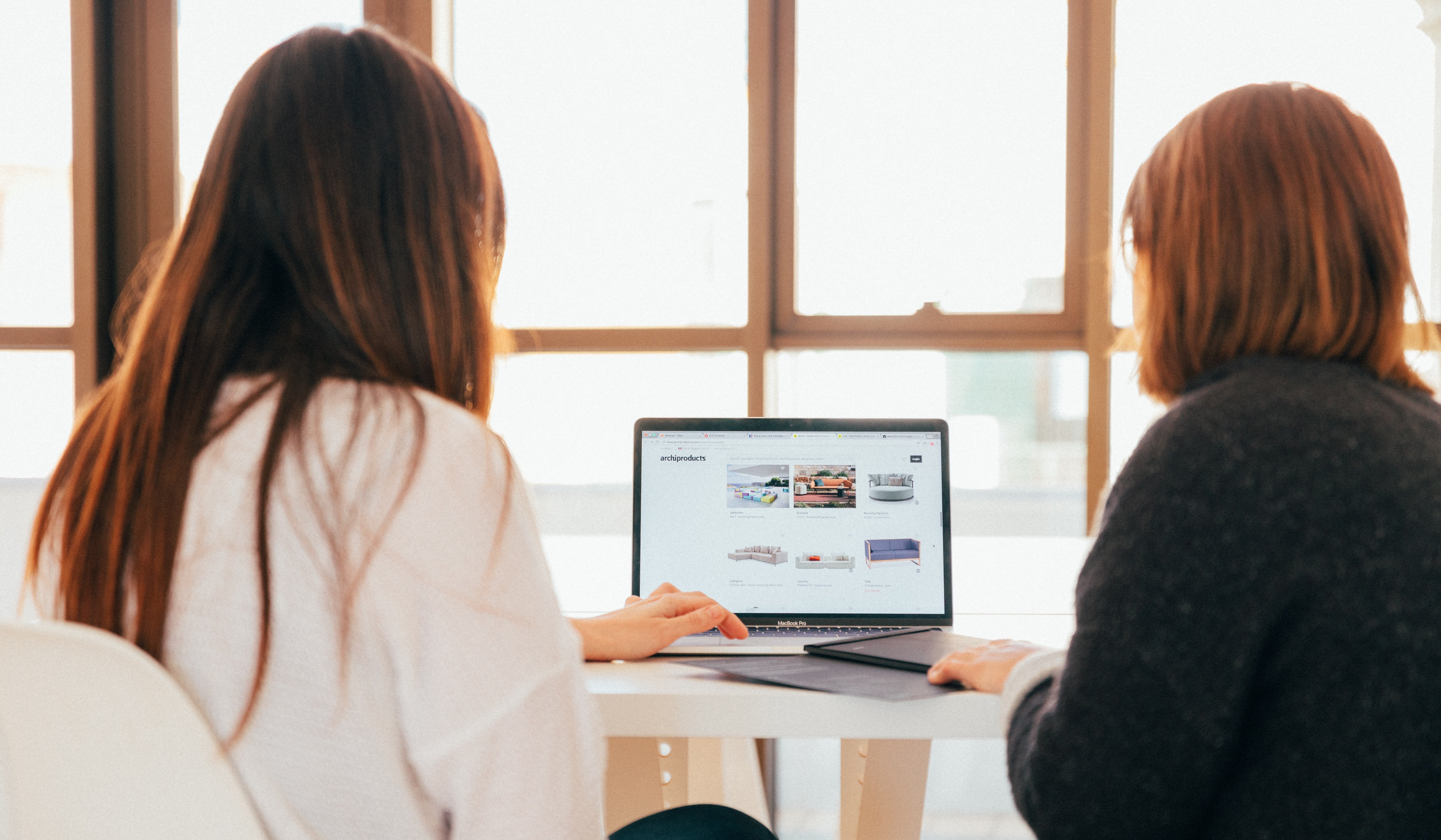 people sitting at computer