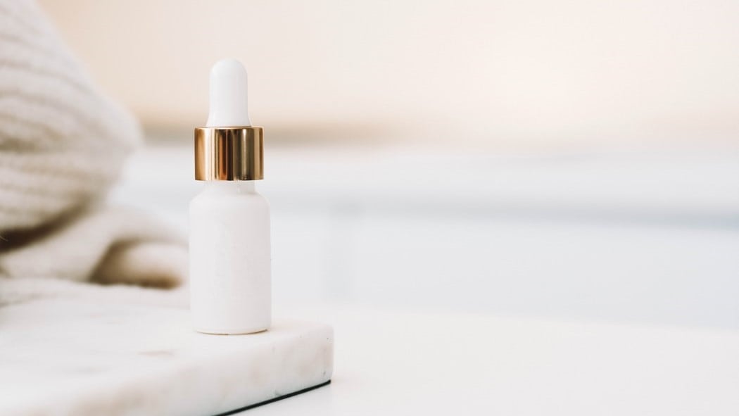 white serum bottle